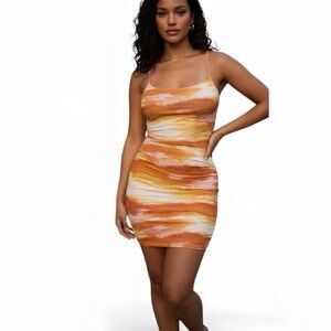 Rue Sunset Tie Dye Bodycon Dress